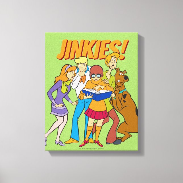 Scooby-Doo och ligan utforskar boken Canvastryck (Framsida)