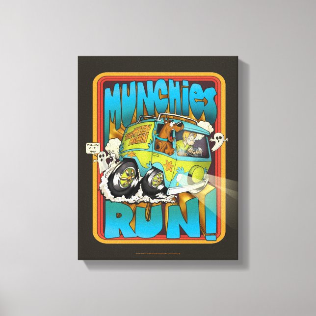 Scooby-Doo och lurvig "Munchies springa! ", Canvastryck (Framsida)