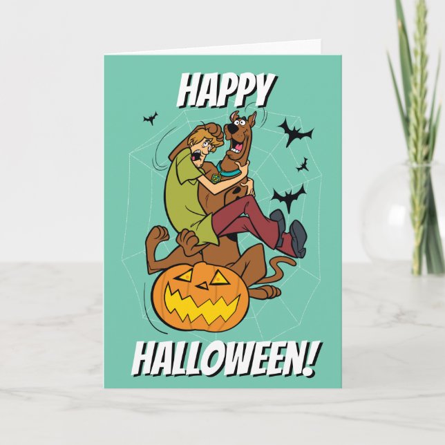 Scooby-Doo och Shaggy Halloween Fright Kort (Framsida)
