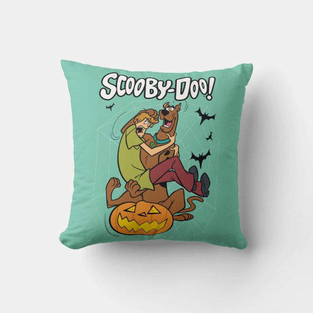 Scooby-Doo och Shaggy Halloween Fright Kudde (Framsida)