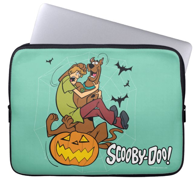 Scooby-Doo och Shaggy Halloween Fright Laptop Fodral (Framsidan)