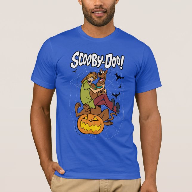 Scooby-Doo och Shaggy Halloween Fright T Shirt (Framsida)