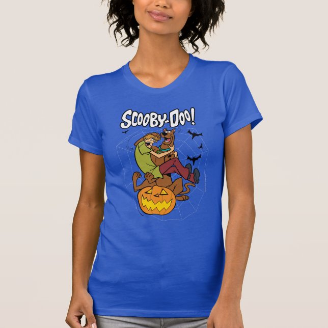 Scooby-Doo och Shaggy Halloween Fright T Shirt (Framsida)