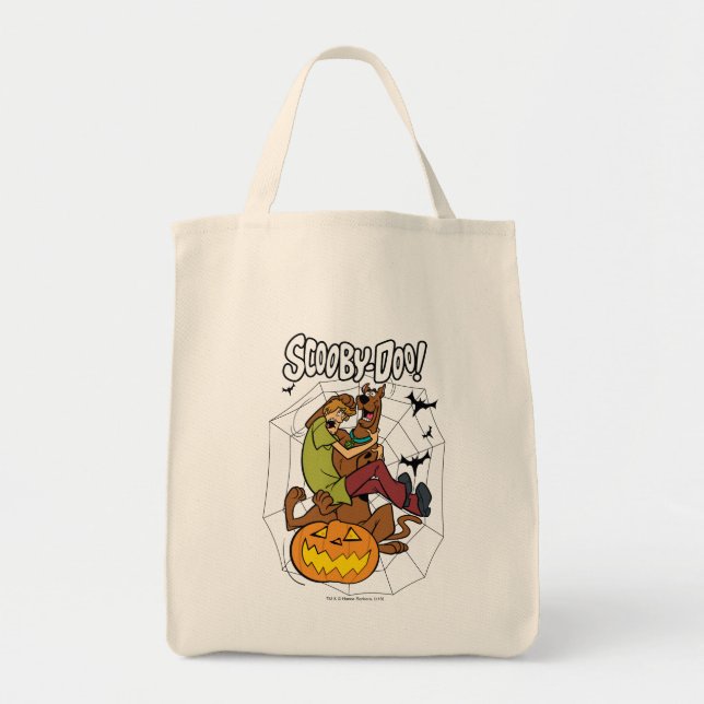 Scooby-Doo och Shaggy Halloween Fright Tygkasse (Framsidan)