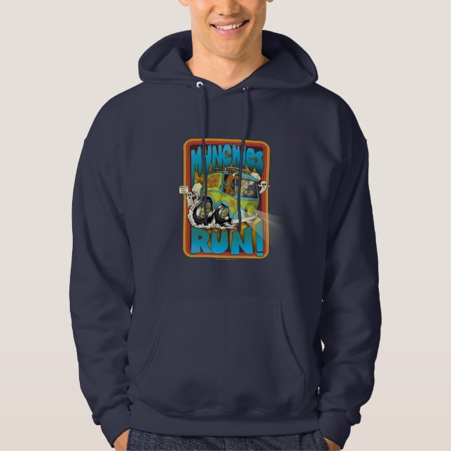 Scooby-Doo och Shaggy "Munchies Springa!" Hoodie (Framsida)