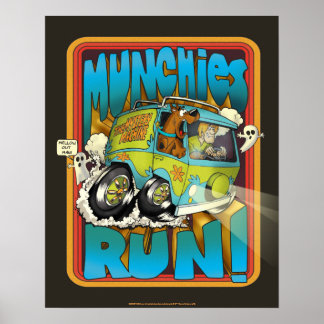 Scooby-Doo och Shaggy "Munchies Springa!" Poster