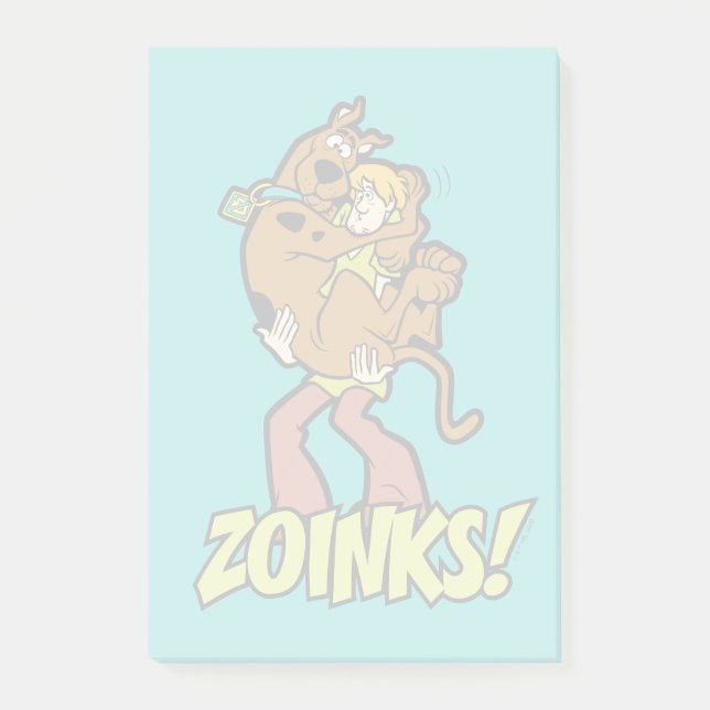 Scooby-Doo och Shaggy Zoinks! Post-it Block (Framsida)