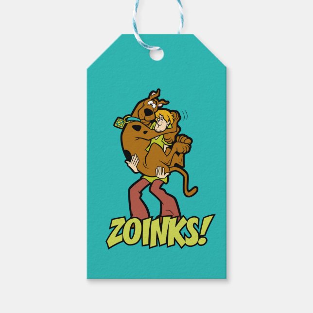 Scooby-Doo och Shaggy Zoinks! Presentetikett (Framsidan)