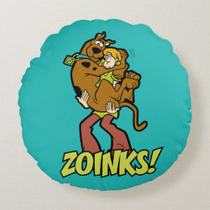 Scooby-Doo och Shaggy Zoinks! Rund Kudde