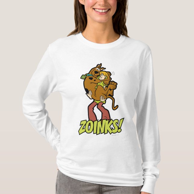 Scooby-Doo och Shaggy Zoinks! Tee Shirt (Framsida)