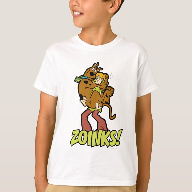 Scooby-Doo och Shaggy Zoinks! Tee Shirt (Framsida)