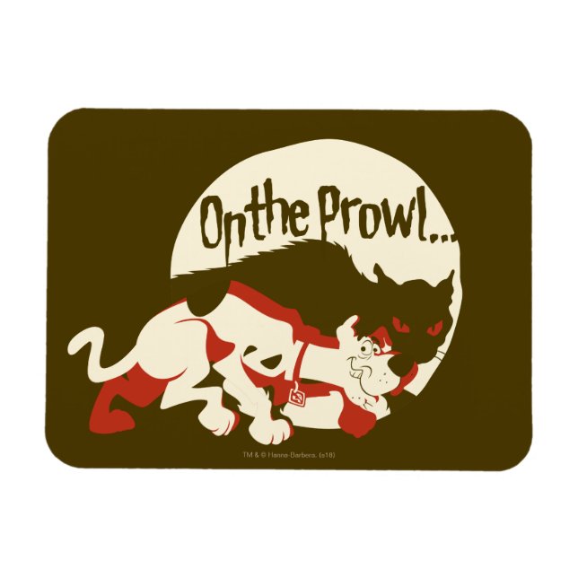 Scooby-Doo "on the Prowl" Magnet (Horisontell)