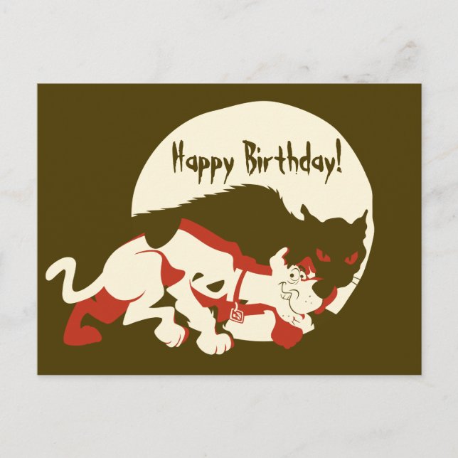 Scooby-Doo "on the Prowl" Vykort (Framsida)