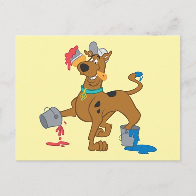 Scooby-Doo Paints Vykort (Framsida)