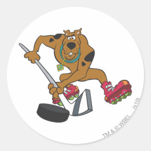 Scooby-Doo Played Hockey Runt Klistermärke