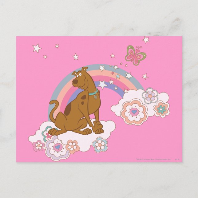 Scooby-Doo Rainbow Butterfly Vykort (Framsida)