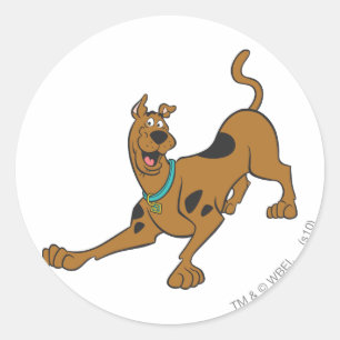 Scooby-Doo redo som leker Runt Klistermärke