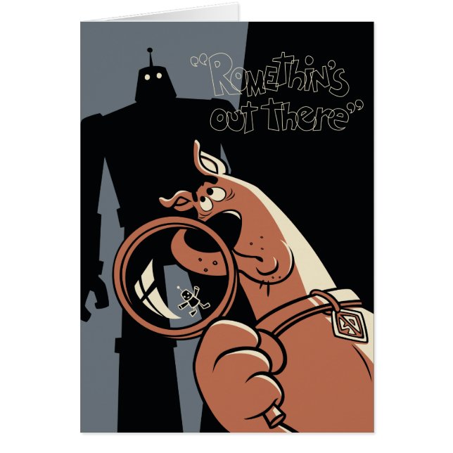 Scooby-Doo "Romethin's out where" Hälsningskort (Framsidan)