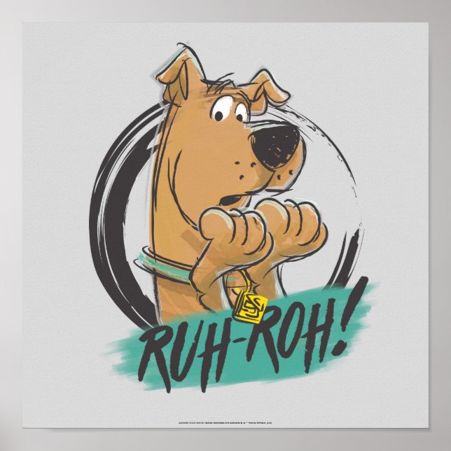 Scooby-Doo "Ruh Roh!" Marker Sketch Poster (Framsidan)