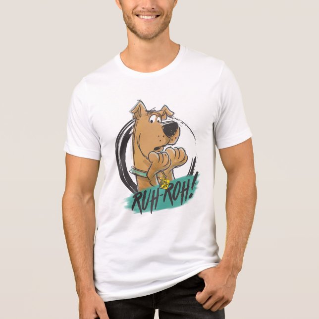 Scooby-Doo "Ruh Roh!" Marker Sketch T Shirt (Framsida)