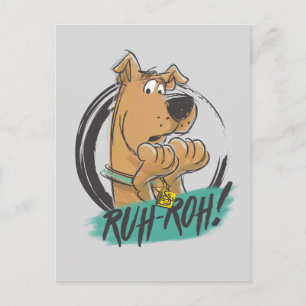 Scooby-Doo "Ruh Roh!" Marker Sketch Vykort