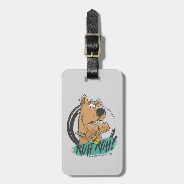 Scooby-Doo "Ruh Roh!", Markören skissar Bagagebricka (Vertikal Framsida)