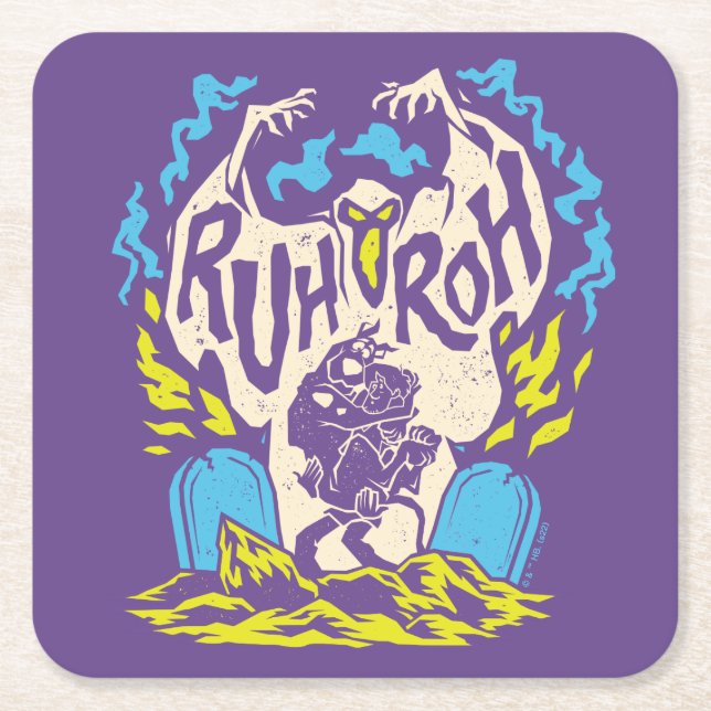 Scooby-Doo | Ruh Roh Scooby & Shaggy Underlägg Papper Kvadrat (Framsidan)