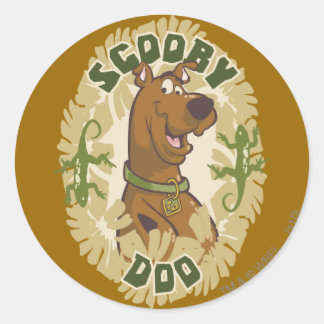 Scooby-Doo Safari Graphic Runt Klistermärke