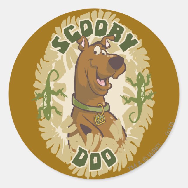 Scooby-Doo Safari Graphic Runt Klistermärke (Framsida)