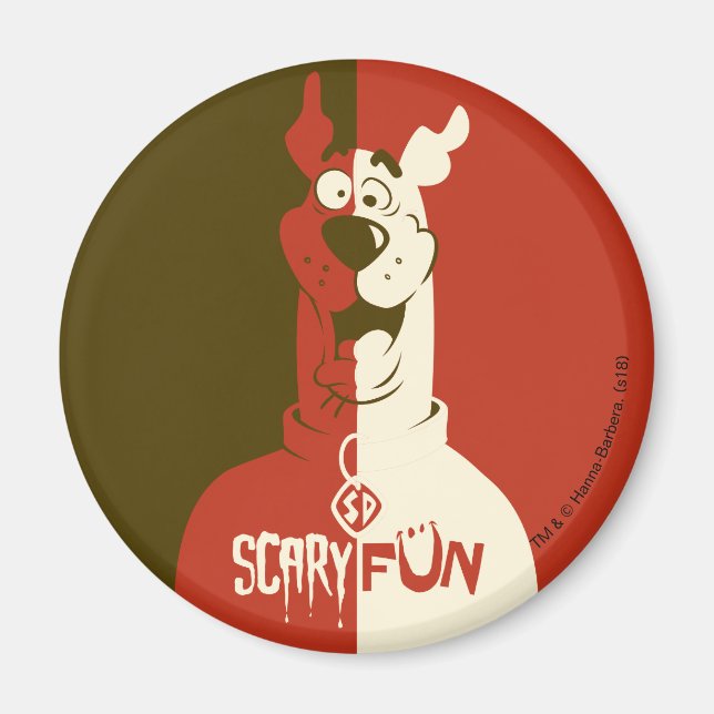 Scooby-Doo "Scary Roligt" Magnet (Framsidan)