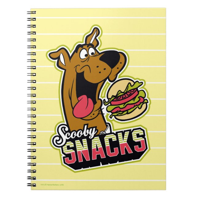 Scooby-Doo "Scooby Snacks" Logotyp Anteckningsbok (Framsidan)