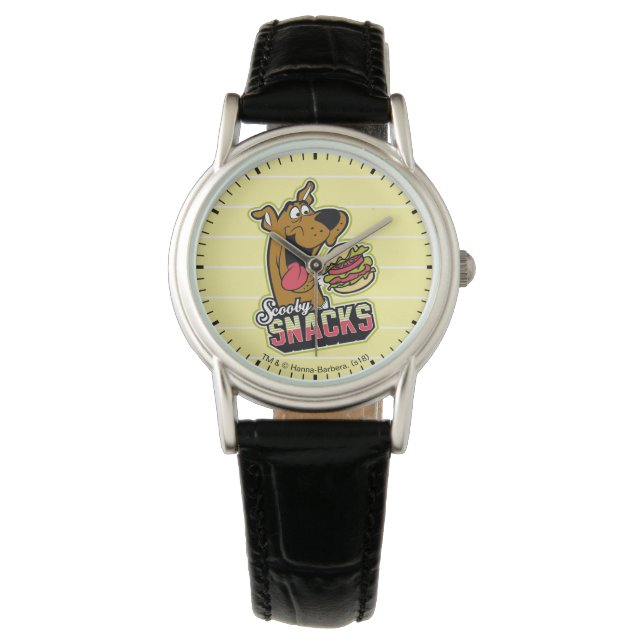 Scooby-Doo "Scooby Snacks" Logotyp Armbandsur (Framsida)