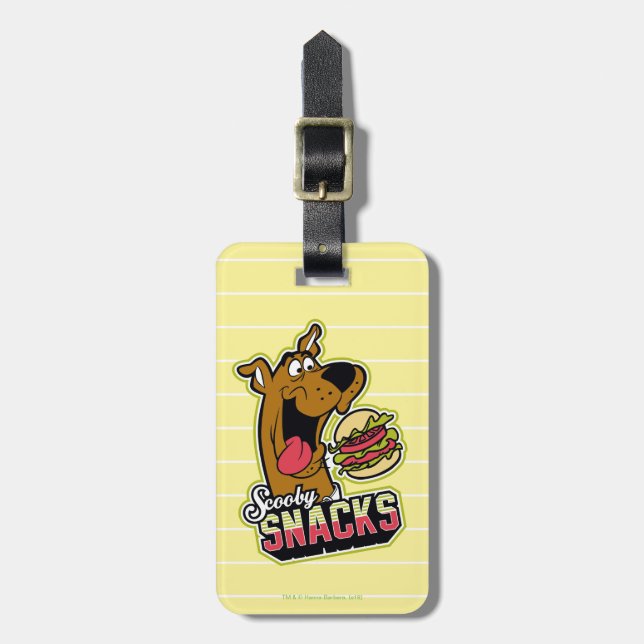 Scooby-Doo "Scooby Snacks" Logotyp Bagagebricka (Vertikal Framsida)