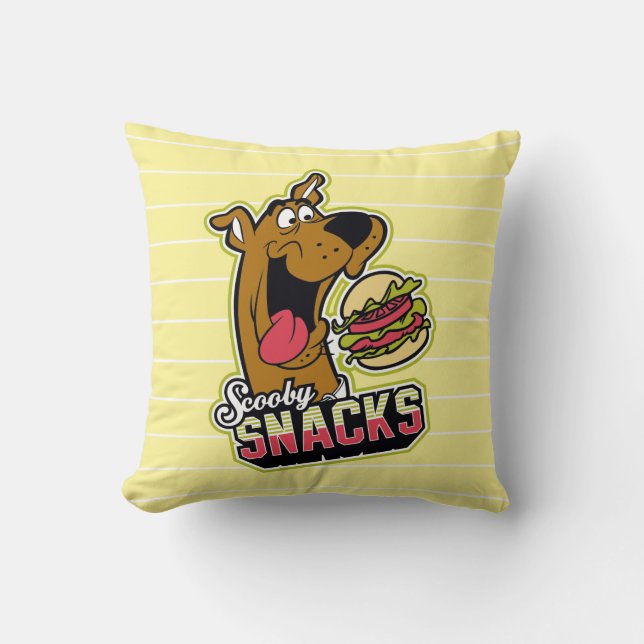 Scooby-Doo "Scooby Snacks" Logotyp Kudde (Framsida)