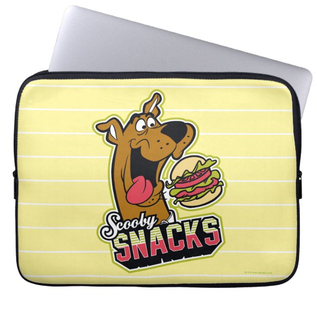 Scooby-Doo "Scooby Snacks" Logotyp Laptop Fodral (Framsidan)