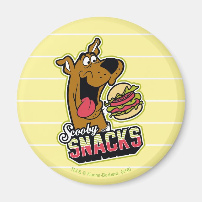 Scooby-Doo "Scooby Snacks" Logotyp Magnet (Framsidan)