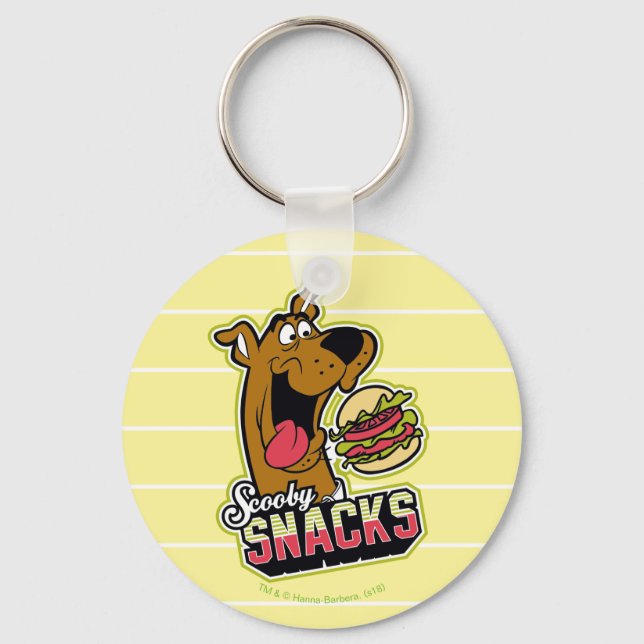 Scooby-Doo "Scooby Snacks" Logotyp Nyckelring (Framsida)