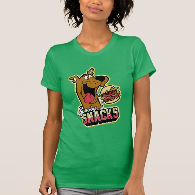 Scooby-Doo "Scooby Snacks" Logotyp T Shirt (Framsida)