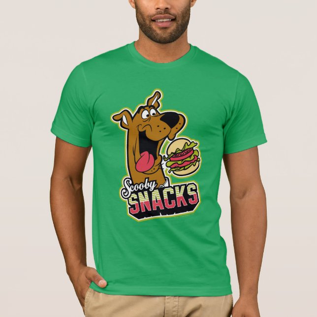 Scooby-Doo "Scooby Snacks" Logotyp T Shirt (Framsida)