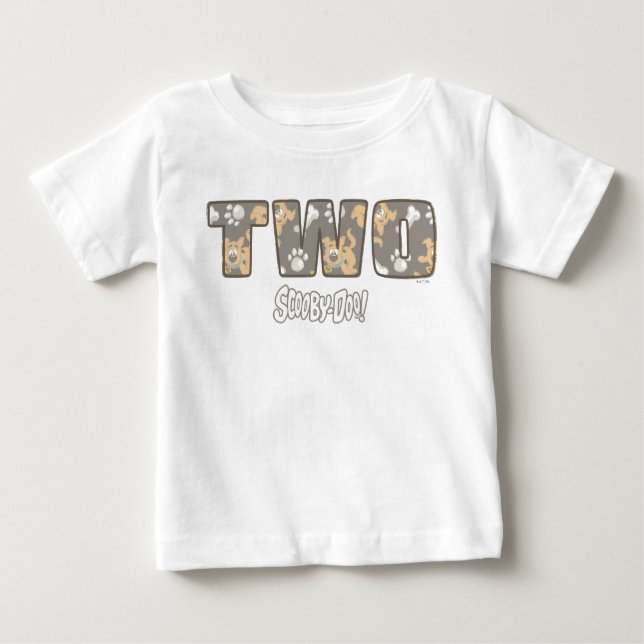 Scooby-Doo Second Birthday T Shirt (Framsida)