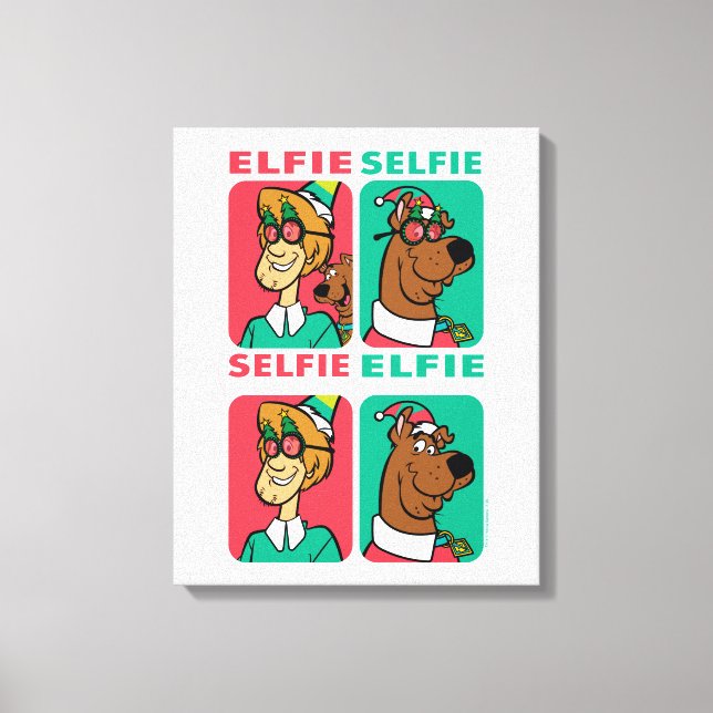Scooby-Doo & Shaggy ’Elfie Selfie’ Canvastryck (Framsida)