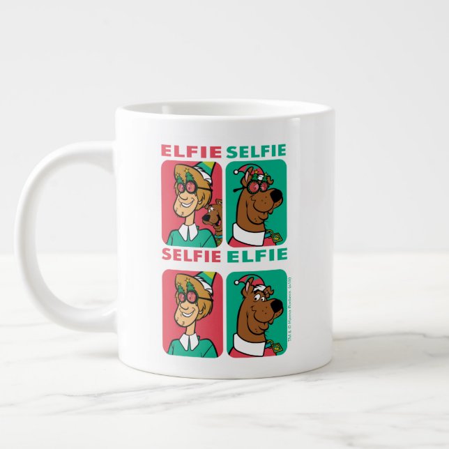 Scooby-Doo & Shaggy ’Elfie Selfie’ Jumbo Mugg (Vänster)
