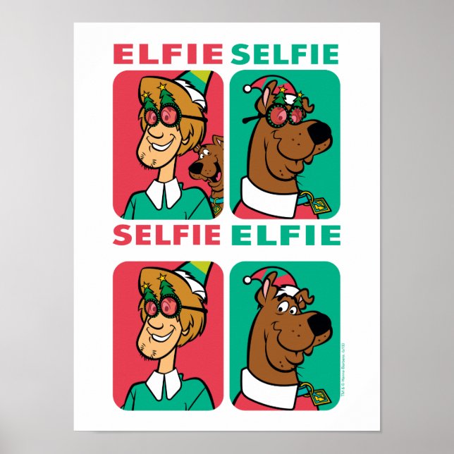 Scooby-Doo & Shaggy ’Elfie Selfie’ Poster (Framsidan)