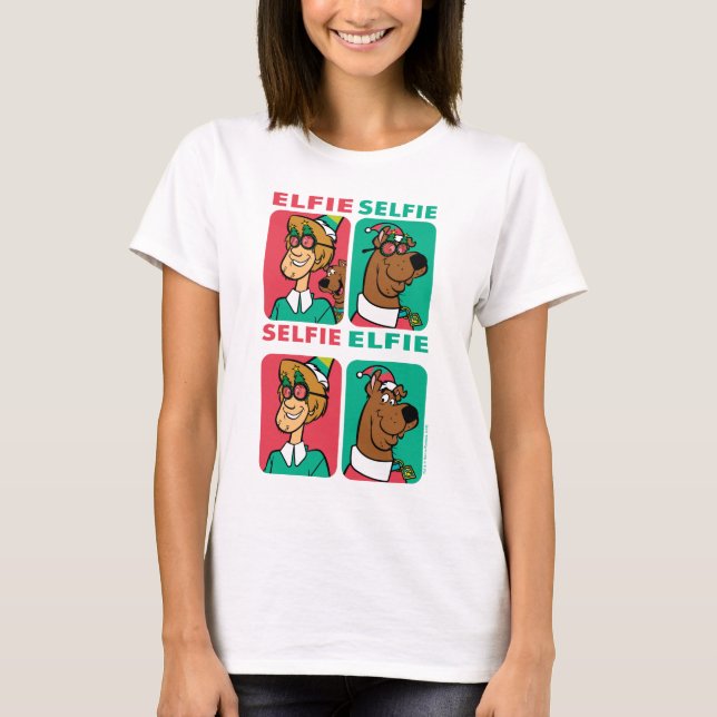 Scooby-Doo & Shaggy ’Elfie Selfie’ T Shirt (Framsida)