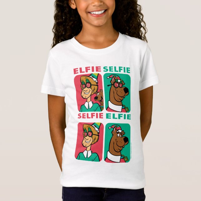 Scooby-Doo & Shaggy ’Elfie Selfie’ T Shirt (Framsida)