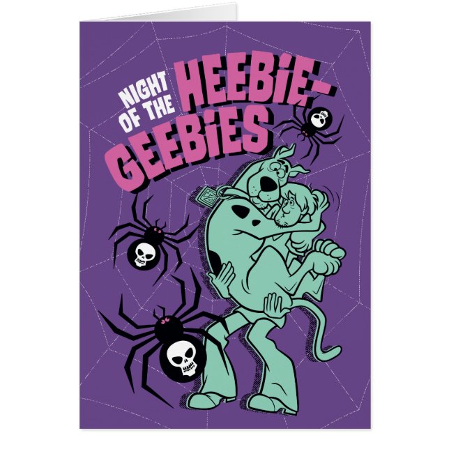 Scooby-Doo & Shaggy Heebie-Geebies Hälsningskort (Framsidan)