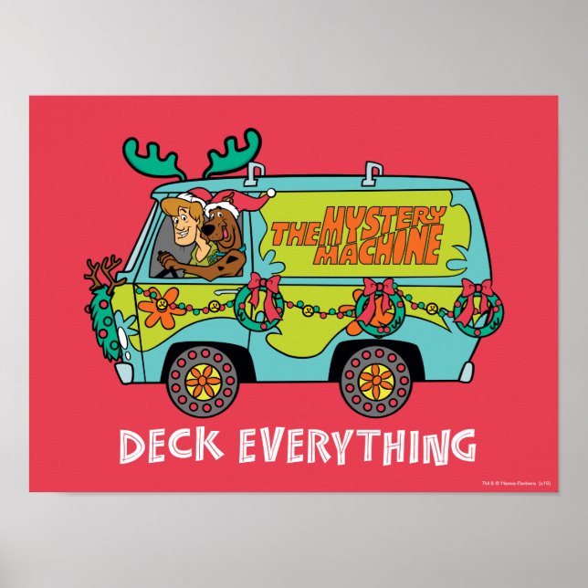 Scooby-Doo & Shaggy i Helgdag Mysteri Maskin Poster (Framsidan)
