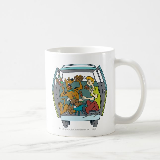 Scooby-Doo & Shaggy i Myasty Maskin Kaffemugg (Höger)