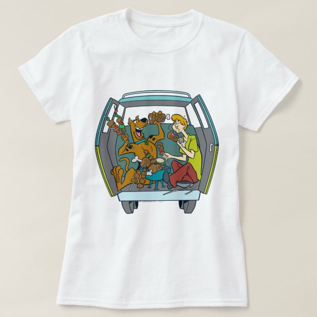 Scooby-Doo & Shaggy i Myasty Maskin Tee (Design framsida)