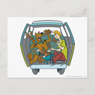 Scooby-Doo & Shaggy i Myasty Maskin Vykort